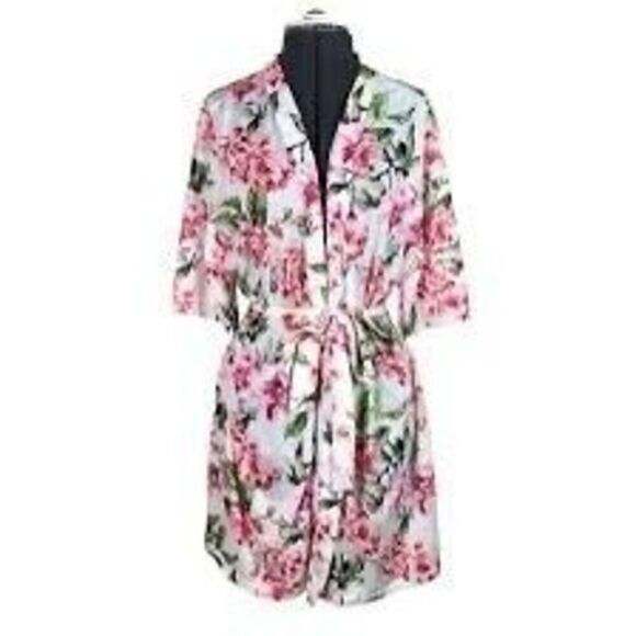 Show Me Your Mumu One Size Brie Robe Multicolor Floral Kimono Garden of Blooms - Picture 1 of 9